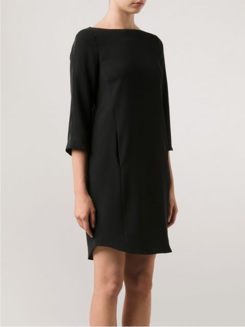 Vince Black Crepe Sheath Dress Size 8 interview outfit women workwear - Picture 2 of 6